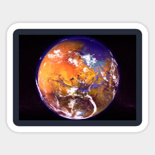 Ancient / Terraformed Mars Sticker